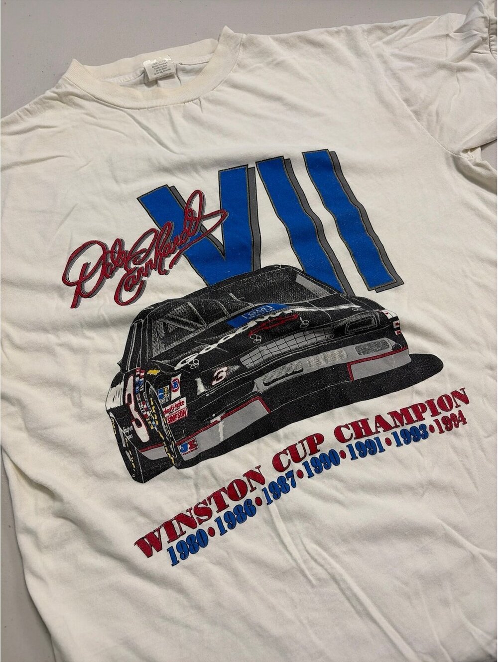 Vintage 90s Dale Earnhardt Sports Image VII 7x Winston Cup Champion Shirt 2XL